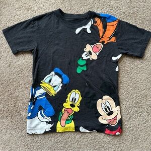 Disney Kids Character T-Shirt - Black and Multicolor